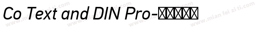 Co Text and DIN Pro字体转换